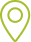 Icône de localisation verte représentant un marqueur de carte avec un cercle central.